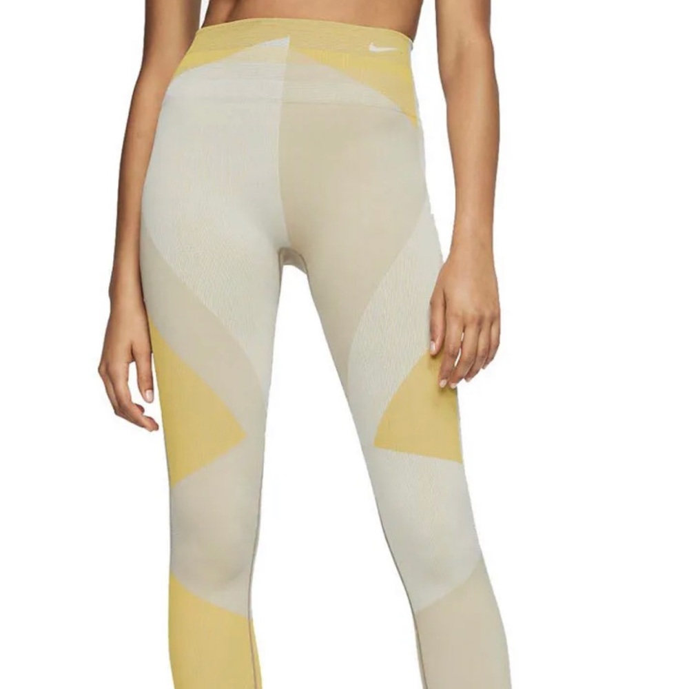 Nike Dry-FIT Sculpt Lux Icon Clash 7/8 Training Tights CJ4135-110 Women's Size S